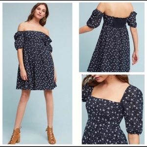 Anthropologie Eyelet Babydoll Dress